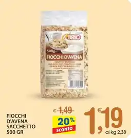 Qui Discount Fiocchi d'avena sacchetto offerta