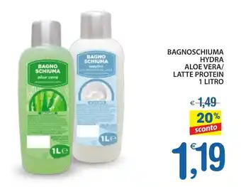 Qui Discount Bagnoschiuma hydra aloe vera/ latte protein offerta
