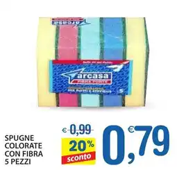 Qui Discount Spugne colorate con fibra offerta