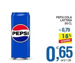 Qui Discount Pepsi cola lattina offerta