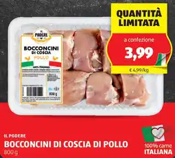 ALDI Il podere bocconcini di coscia di pollo offerta