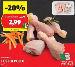 ALDI Il podere fusi di pollo offerta