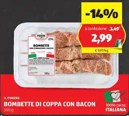 ALDI Il podere bombette di coppa con bacon offerta