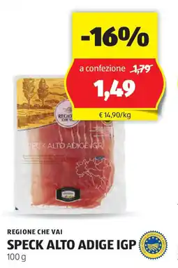 ALDI Regione che vai speck alto adige igp offerta