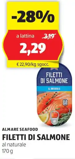 ALDI Almare seafood filetti di salmone offerta