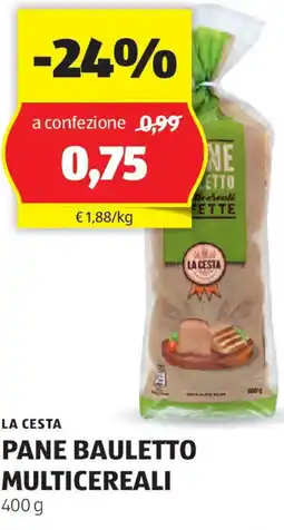 ALDI La cesta pane bauletto multicereali offerta