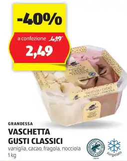 ALDI Grandessa vaschetta gusti classici offerta