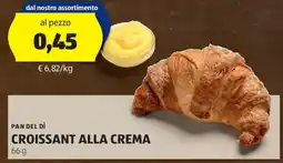 ALDI Pan del dì croissant alla crema offerta