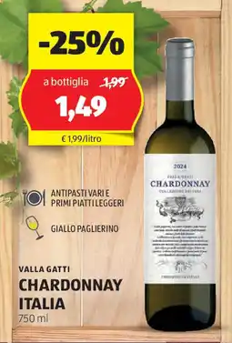 ALDI Valla gatti chardonnay italia offerta