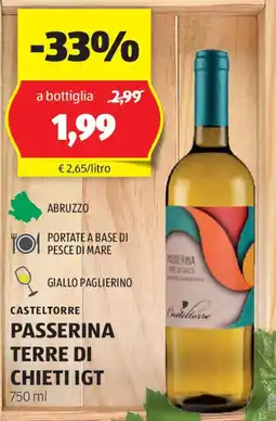 ALDI Casteltorre passerina terre di chieti igt offerta