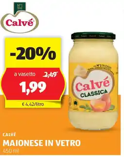 ALDI Calvé maionese in vetro offerta