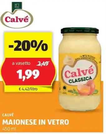 ALDI Calvé maionese in vetro offerta