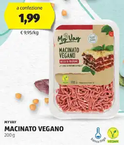ALDI Myvay macinato vegano offerta