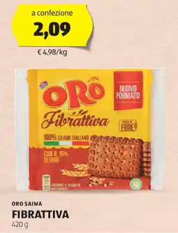 ALDI Oro saiwa fibrattiva offerta