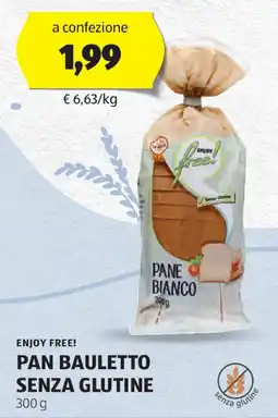 ALDI Enjoy free! pan bauletto senza glutine offerta