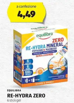 ALDI Equilibra re-hydra zero offerta