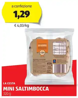 ALDI La cesta mini saltimbocca offerta