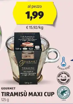ALDI Gourmet tiramisu maxi cup offerta