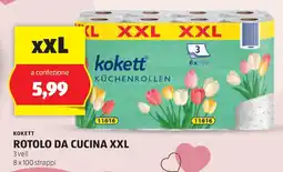 ALDI Kokett rotolo da cucina xxl offerta
