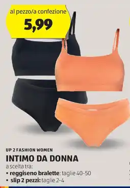 ALDI Up 2 fashion women intimo da donna offerta