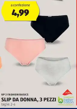 ALDI Up 2 fashion basics slip da donna, 3 pezzi offerta
