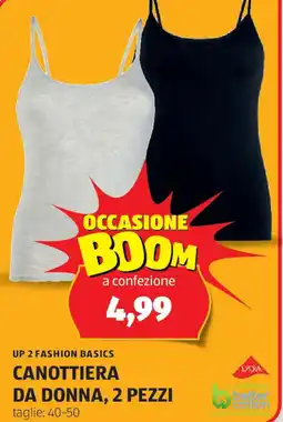 ALDI Up 2 fashion basics canottiera da donna, 2 pezzi offerta