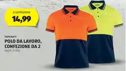 ALDI Topcraft polo da lavoro, confezione da 2 offerta