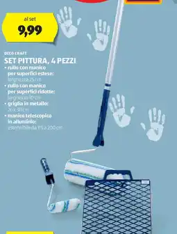 ALDI Deco craft set pittura, 4 pezzi offerta