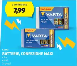 ALDI Varta batterie, confezione maxi offerta