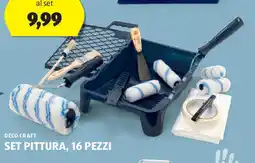 ALDI Deco craft set pittura, 16 pezzi offerta