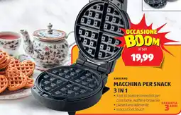 ALDI Ambiano macchina per snack 3 in 1 offerta