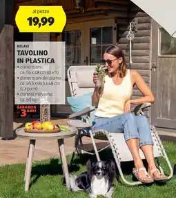ALDI Belavi tavolino in plastica offerta