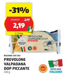 ALDI Regione che vai provolone valpadana dop piccante offerta