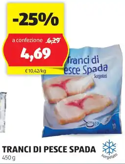 ALDI Tranci di pesce spada offerta