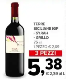 Todis Terre siciliane igp - syrah - grillo offerta