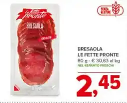 Todis Bresaola le fette pronte offerta