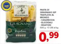 Todis Pasta di gragnano igp trafilata al bronzo - casareccia - elicoidali - rigaton! offerta