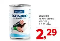 Todis Sgombri al naturale offerta