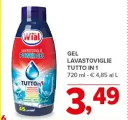 Todis Gel lavastoviglie tutto in 1 offerta