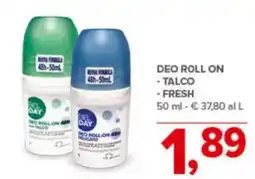 Todis Deo roll on - talco - fresh offerta