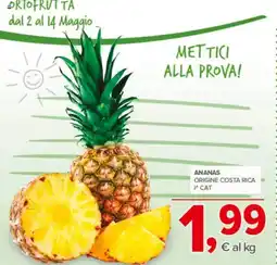 Todis Ananas origine costa rica i^ cat offerta