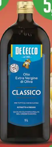 Supermercati Piccolo De cecco olio extra vergine di oliva classico offerta