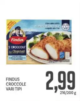 Supermercati Piccolo Findus croccole vari tipi offerta