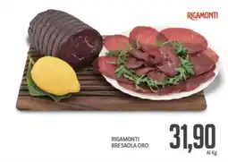 Supermercati Piccolo Rigamonti bresaola oro offerta