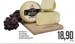 Supermercati Piccolo Petrucci pecorino di amatrice semistagionato offerta