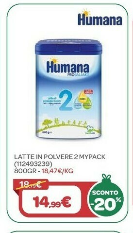 Bimbo Store Latte in polvere 2 mypack 800gr offerta