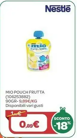 Bimbo Store Mio pouch frutta 90gr offerta