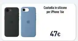 Unieuro Custodia in silicone per iPhone 16e offerta