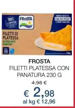 Coop FROSTA FILETTI PLATESSA CON PANATURA 230 G offerta