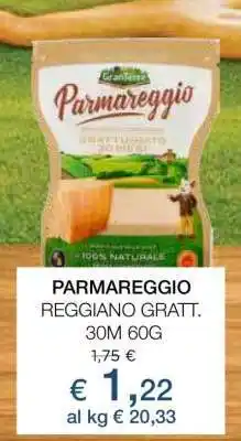Coop PARMAREGGIO REGGIANO GRATT. 30M 60G offerta